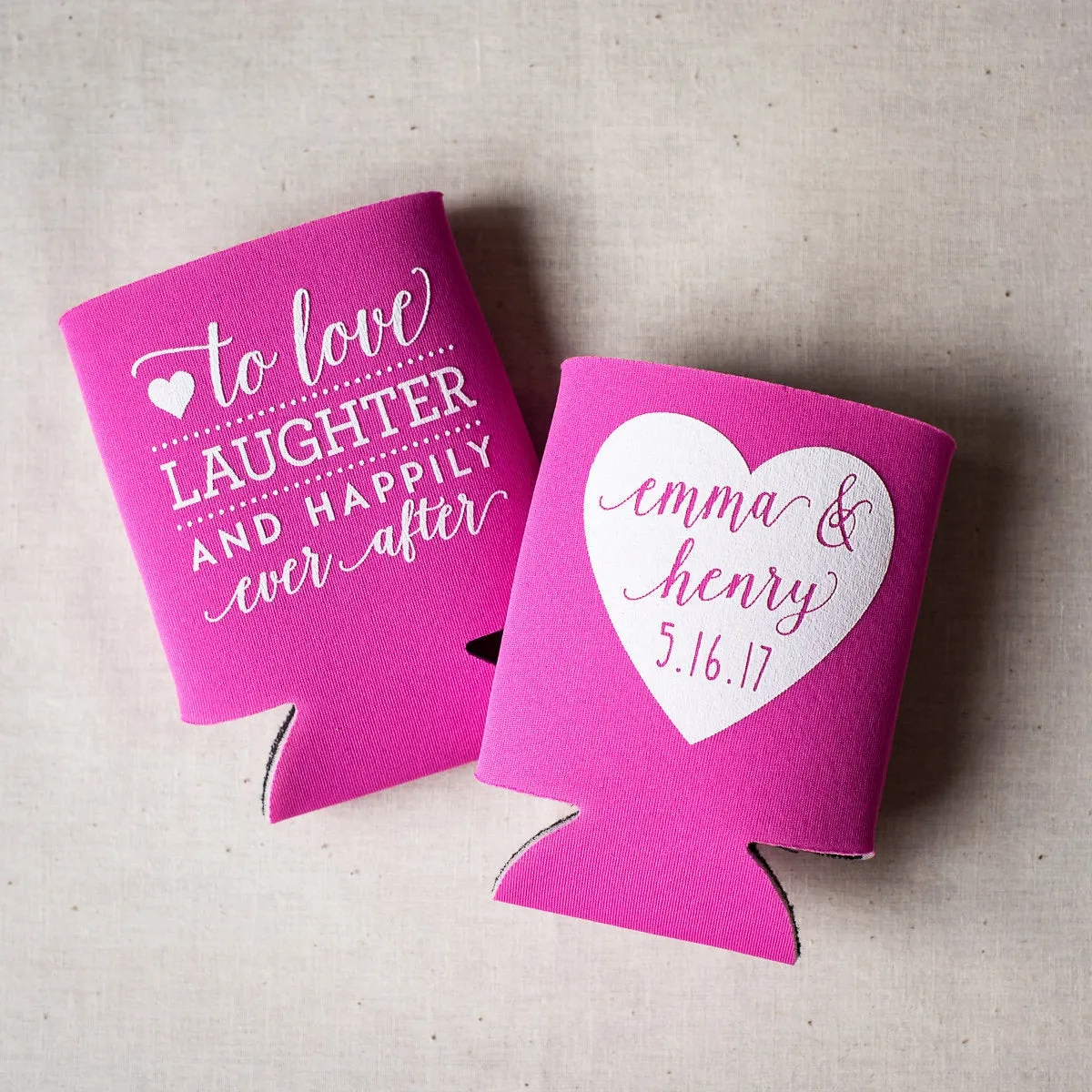 Heart - Wedding Can Cooler #13R