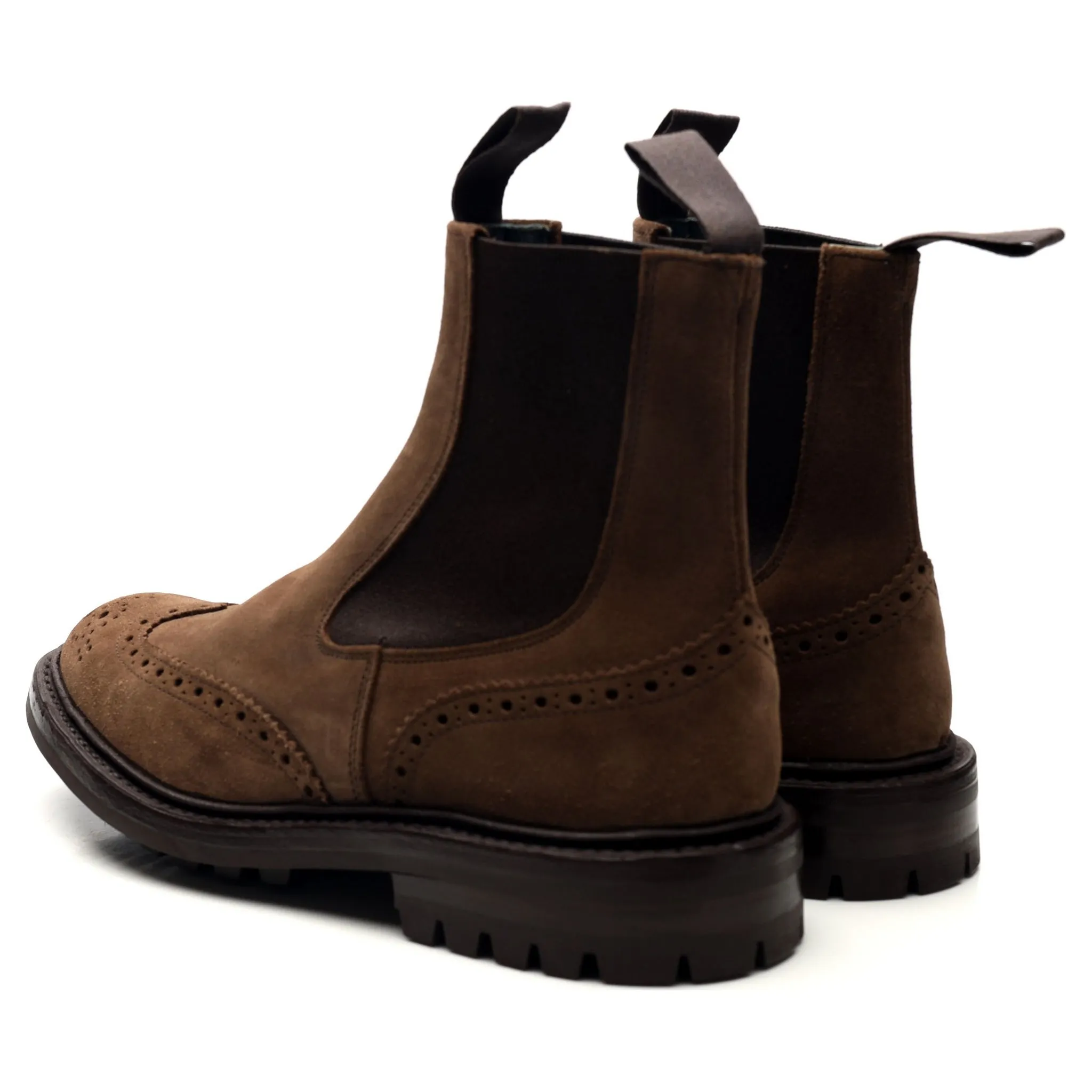 'Henry' Brown Suede Chelsea Boots UK 6.5