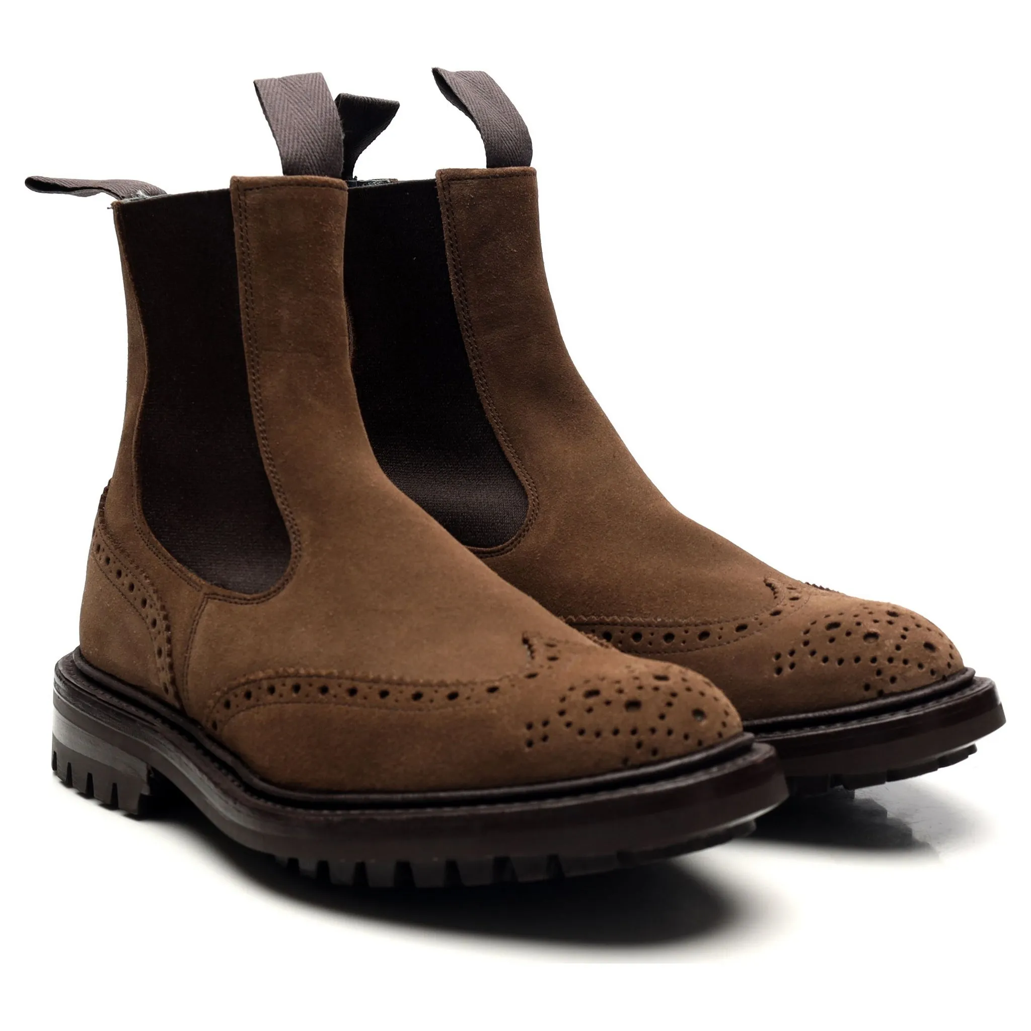 'Henry' Brown Suede Chelsea Boots UK 6.5