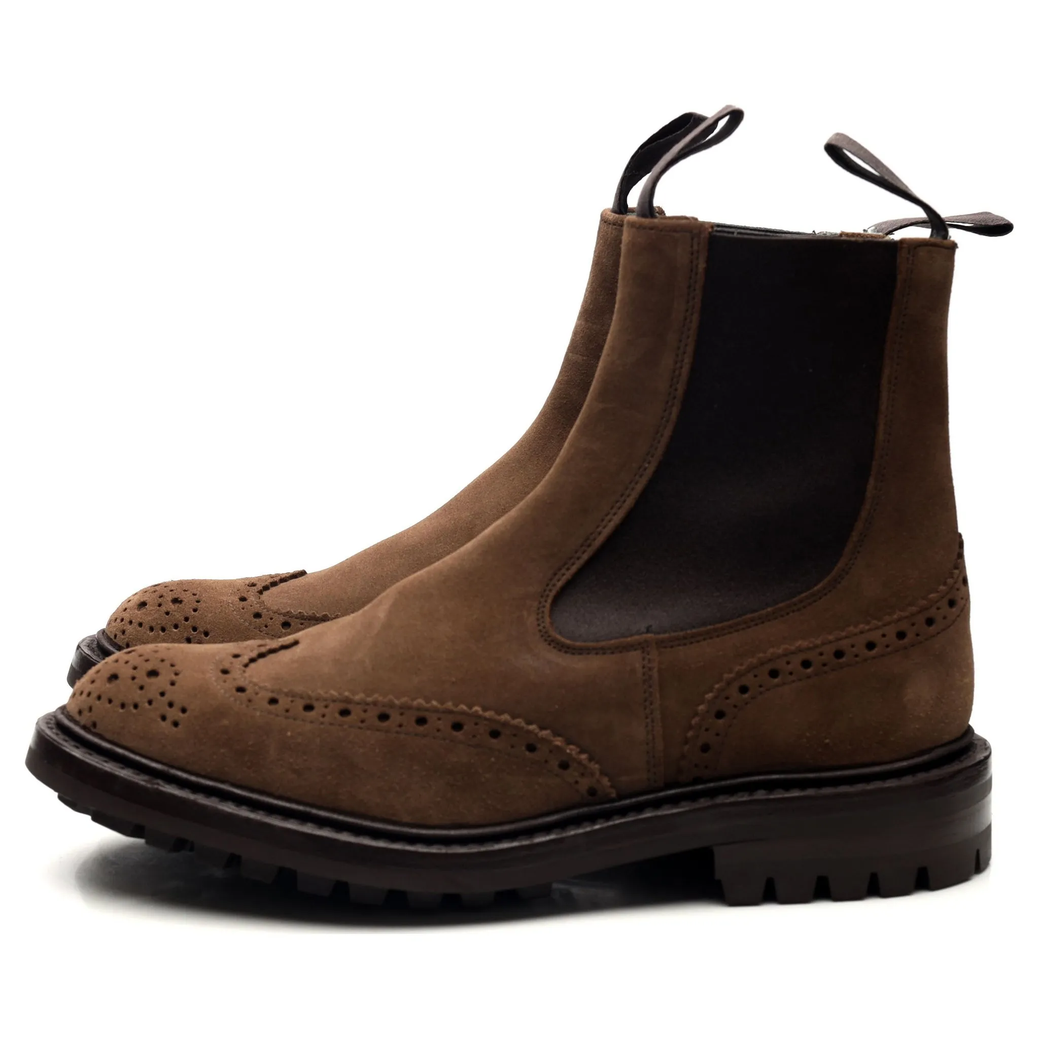 'Henry' Brown Suede Chelsea Boots UK 6.5