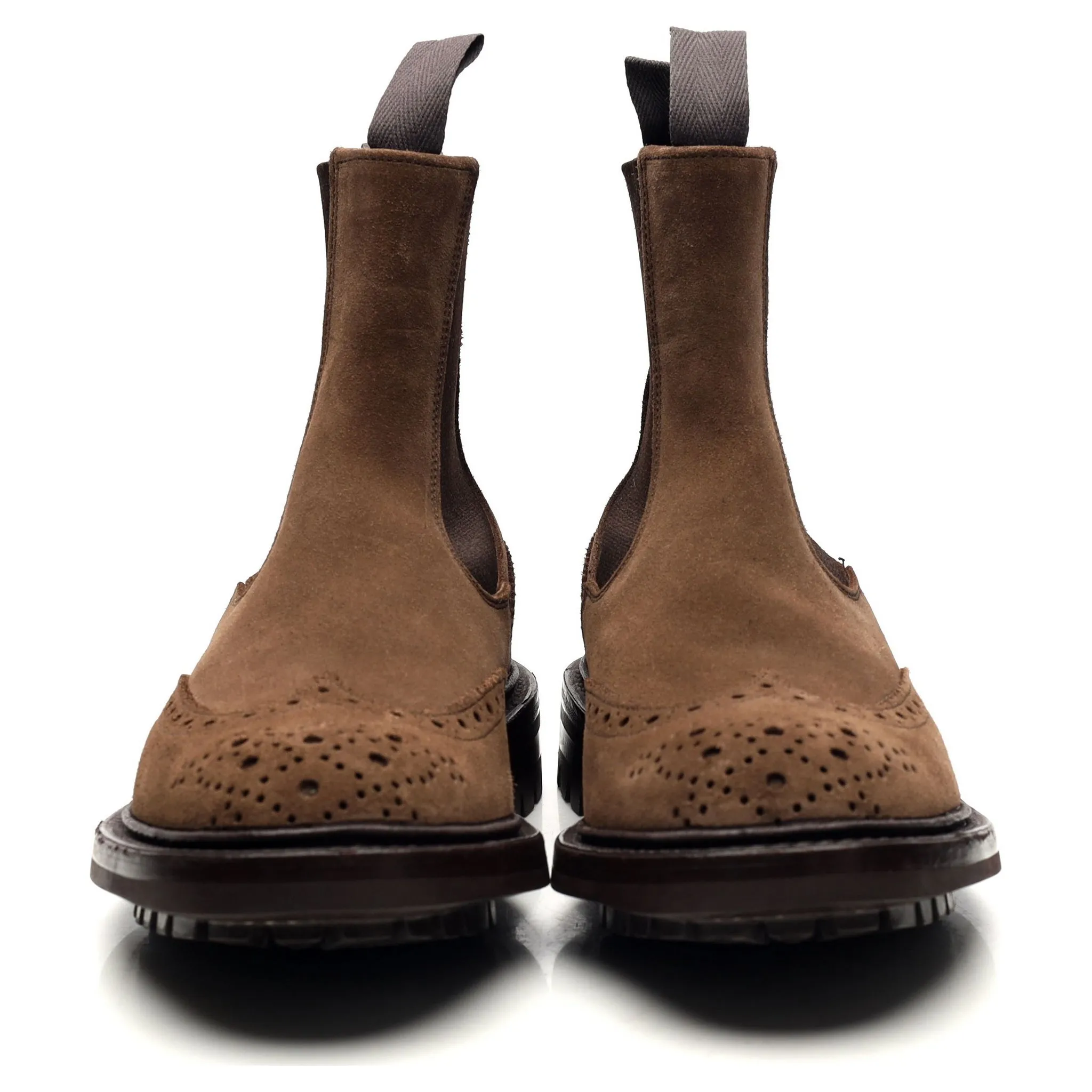 'Henry' Brown Suede Chelsea Boots UK 6.5