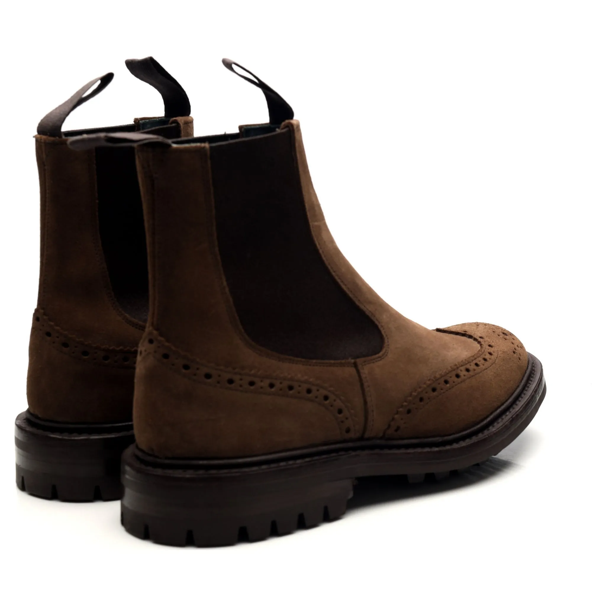 'Henry' Brown Suede Chelsea Boots UK 6.5