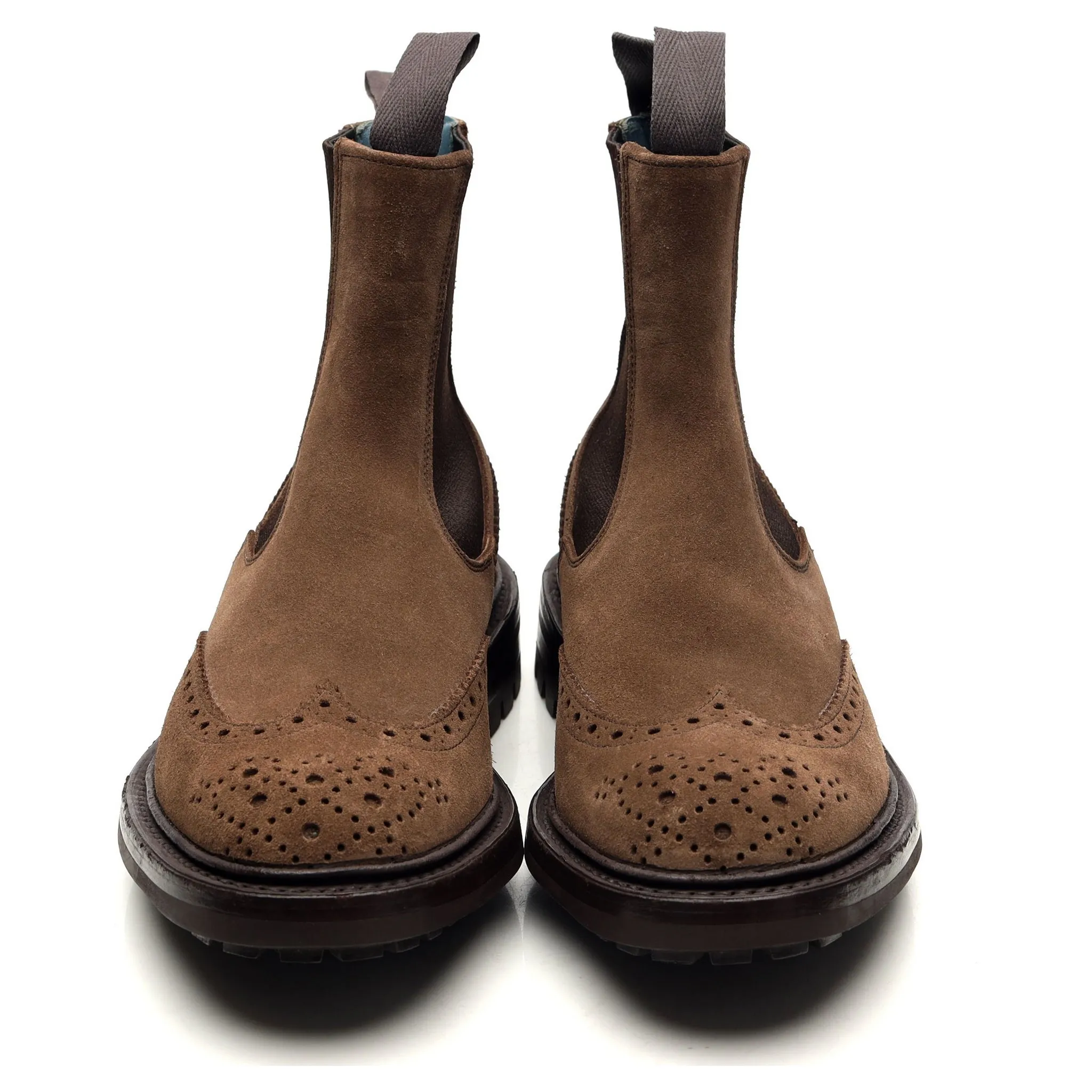 'Henry' Brown Suede Chelsea Boots UK 6.5