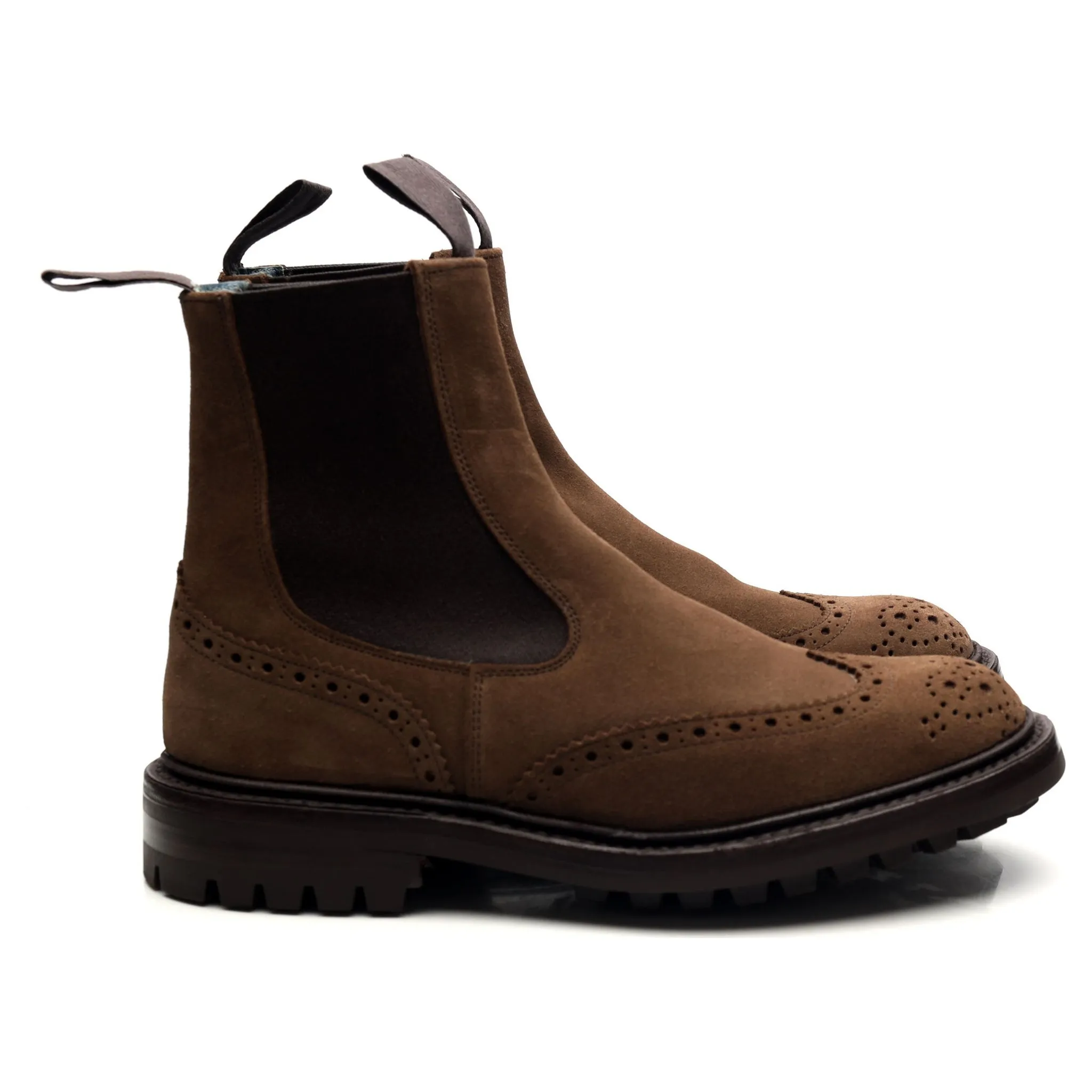 'Henry' Brown Suede Chelsea Boots UK 6.5