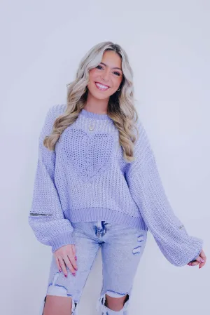 ****I Heart A Cozy Cropped Sweater By POL - 4 Colors SAMPLE