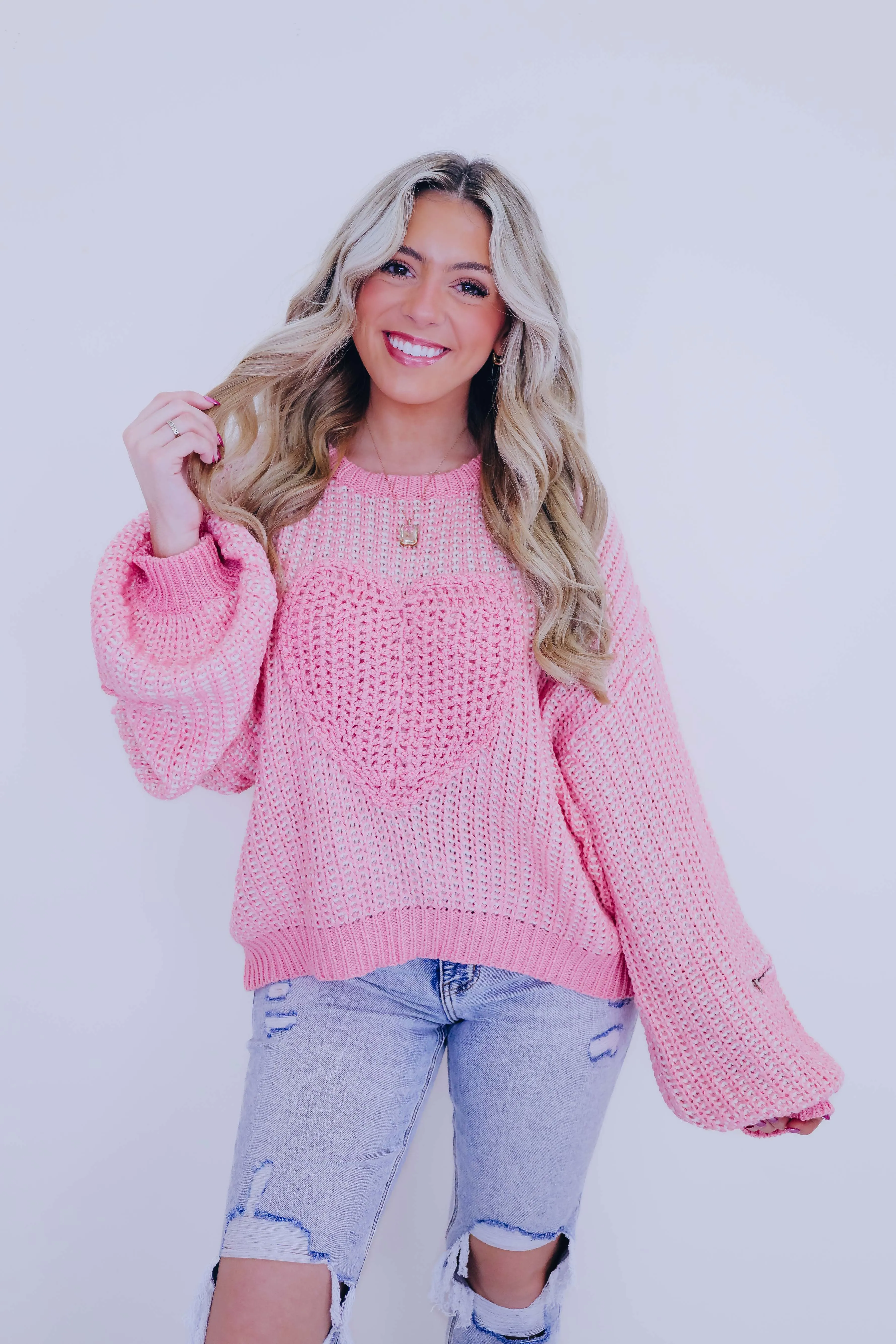 ****I Heart A Cozy Cropped Sweater By POL - 4 Colors SAMPLE