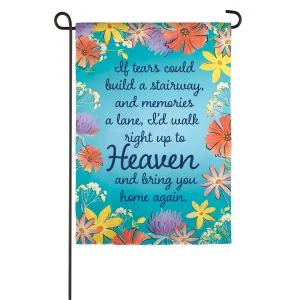 If Tears Could Build a Stairway Garden Suede Flag,14s9542