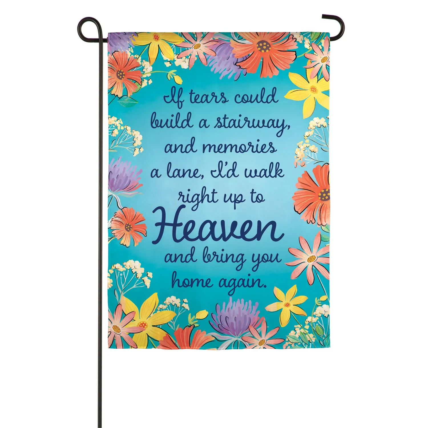 If Tears Could Build a Stairway Garden Suede Flag,14s9542