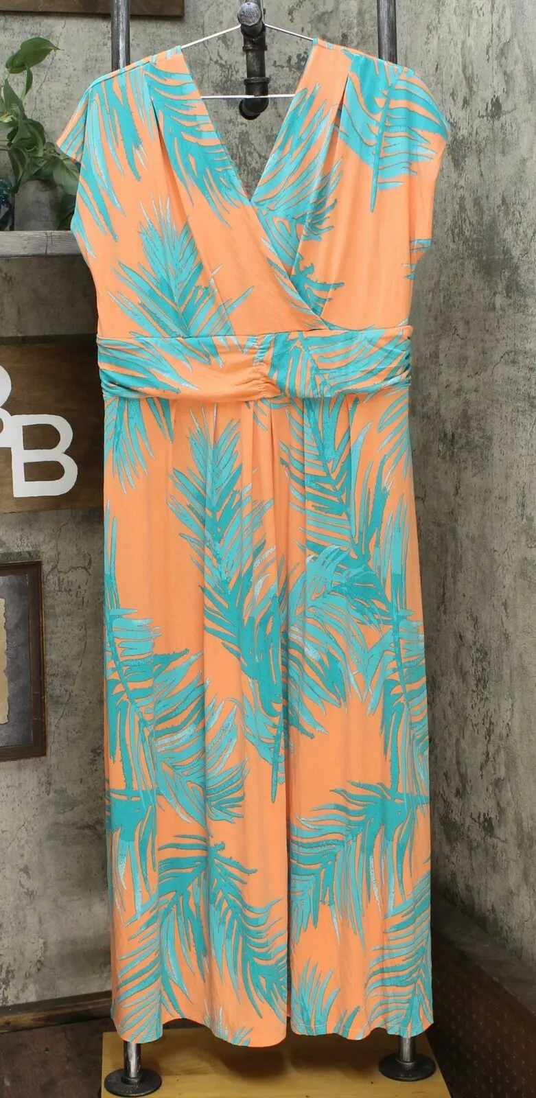 IMAN Women's Petite Boho Chic Knit Maxi Dress