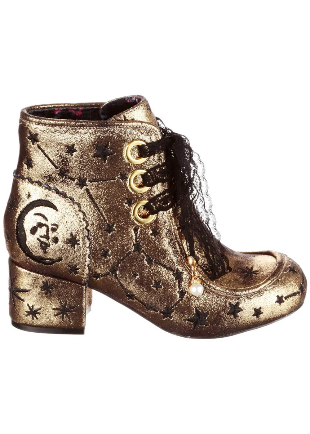 Irregular Choice Alpha Centauri Boots Gold
