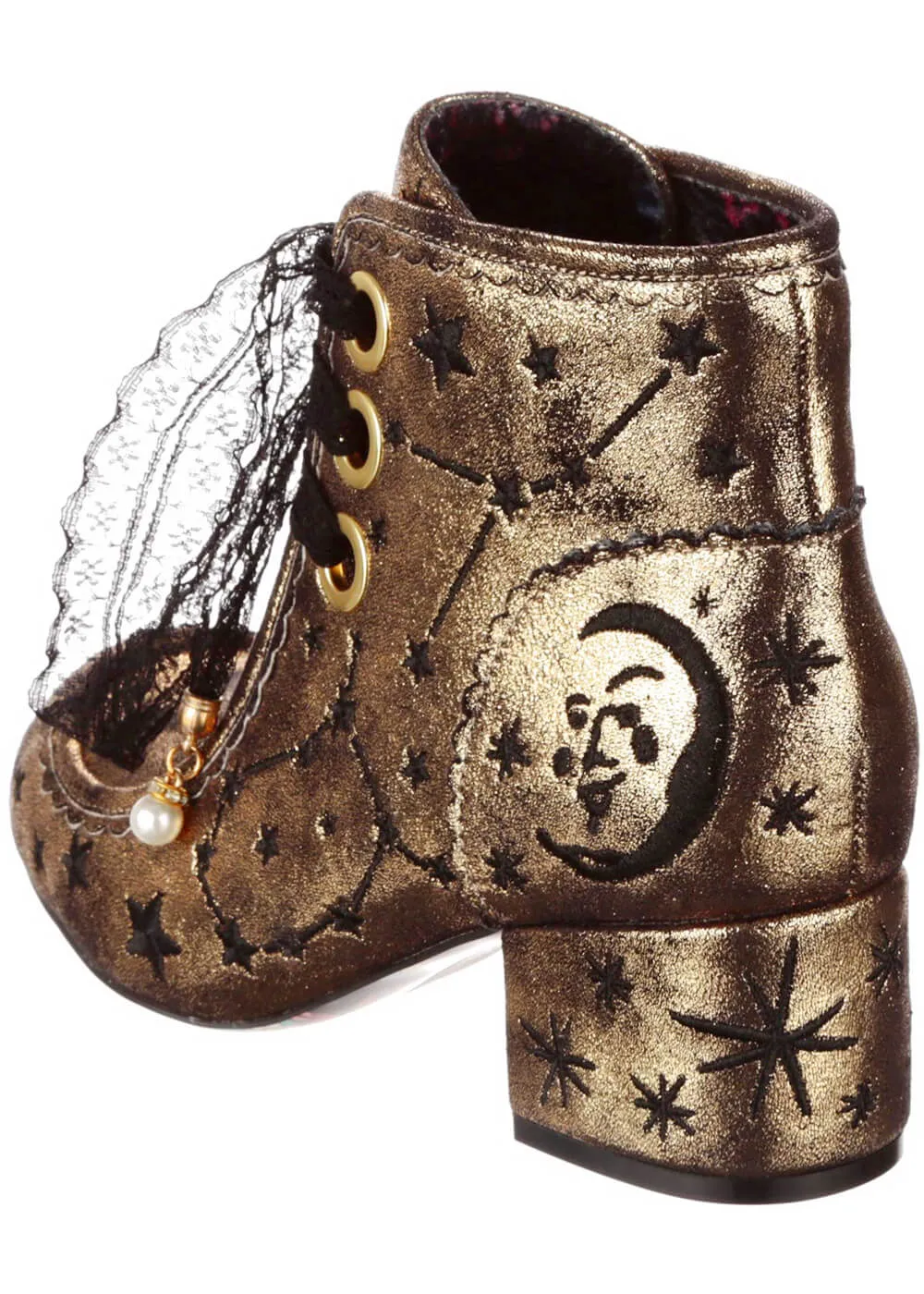 Irregular Choice Alpha Centauri Boots Gold