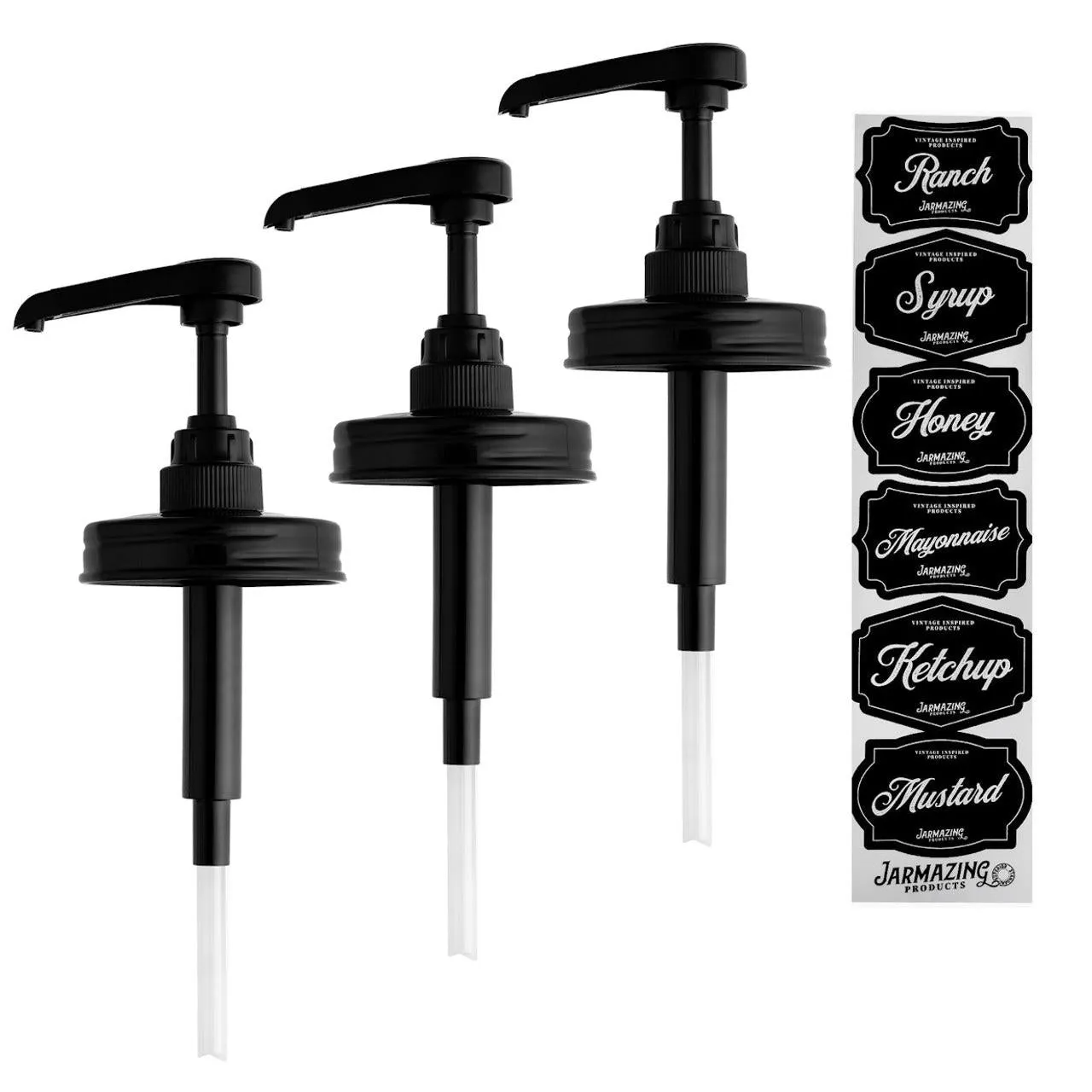 Jarmazing Mason Jar Syrup and Condiment Dispenser Lid