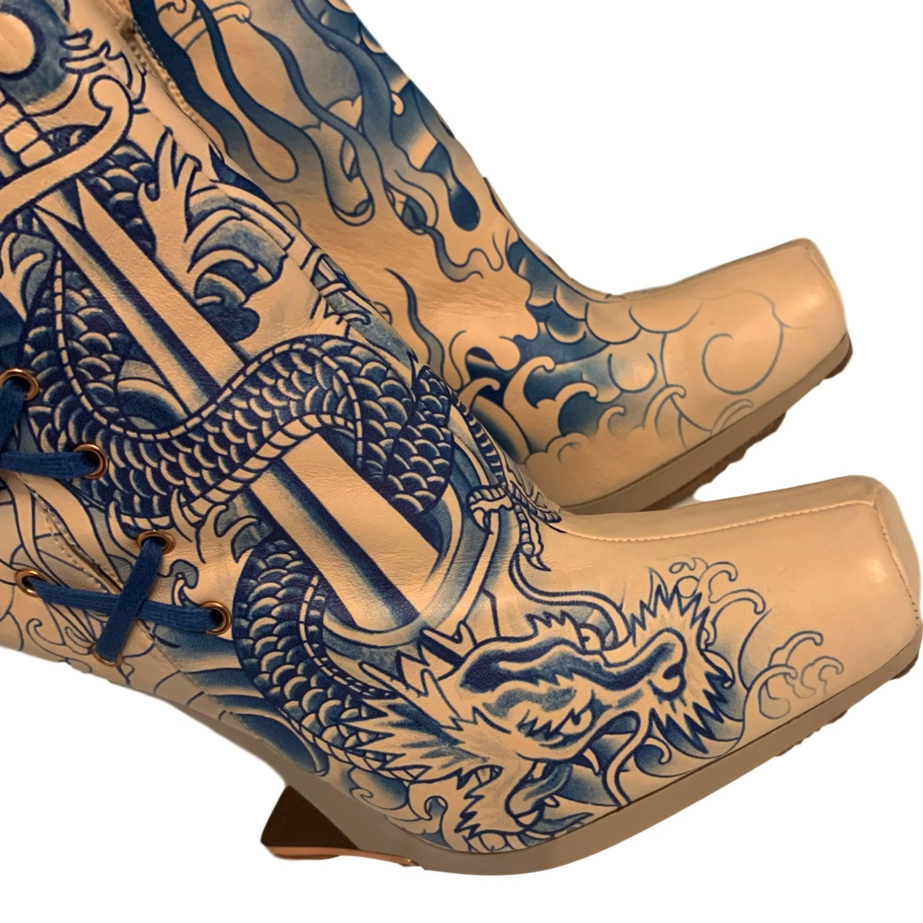 Jean Paul Gaultier Tattoo Booties
