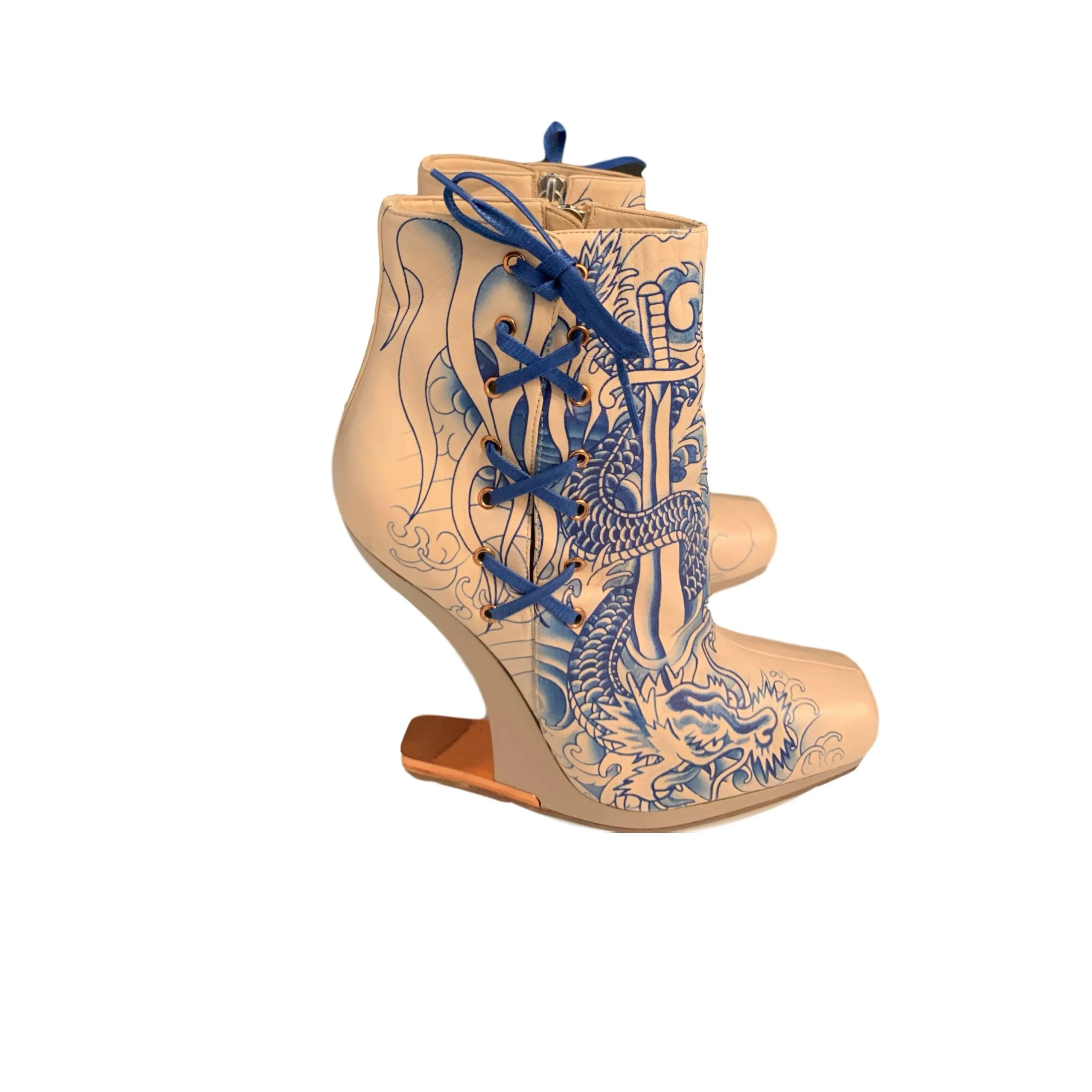 Jean Paul Gaultier Tattoo Booties