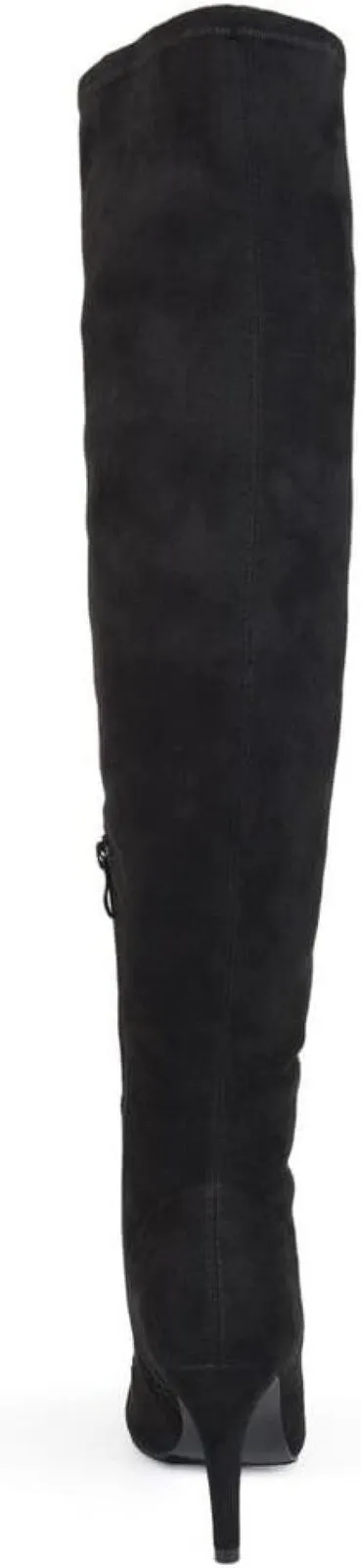 Journee Collection Womens Vintage Almond Toe Over-the-knee Boots Black 7M-WC