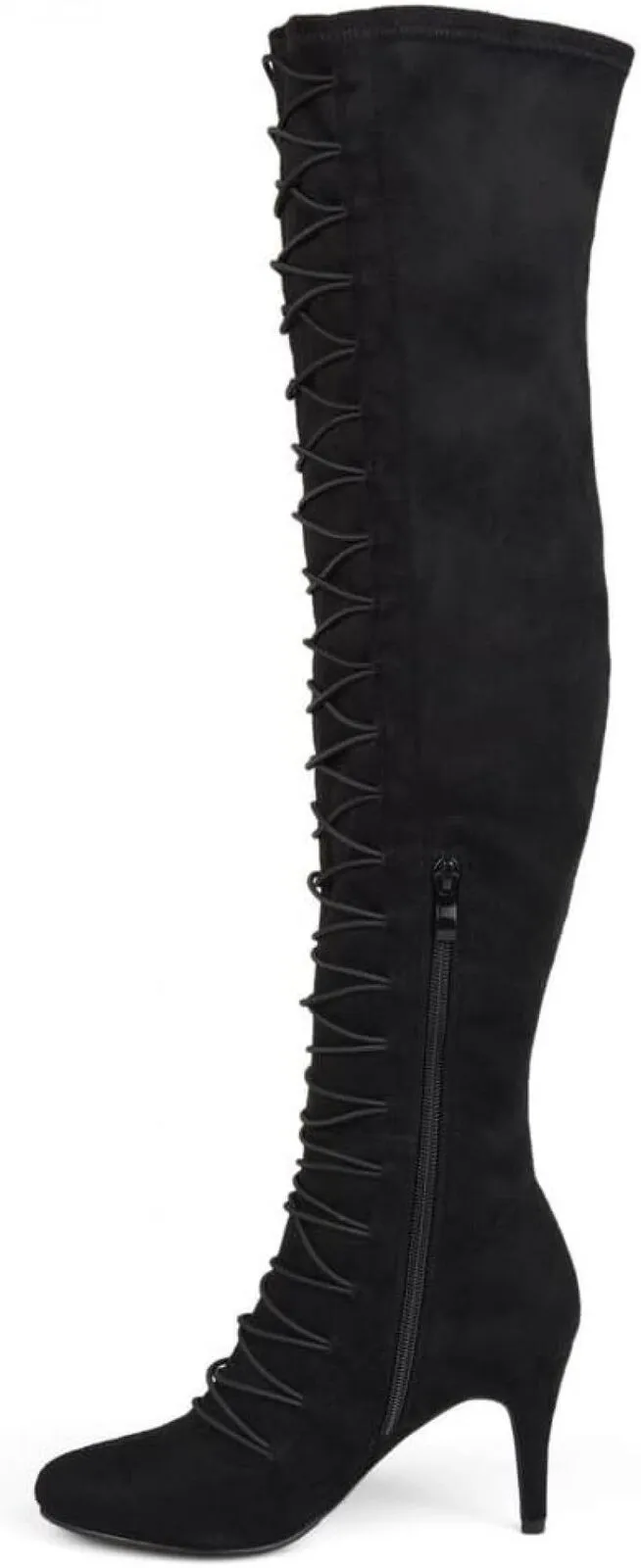 Journee Collection Womens Vintage Almond Toe Over-the-knee Boots Black 7M-WC