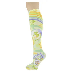 Kinky Flower Adult Knee Highs