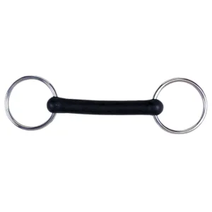 Korsteel Flexible Rubber Loose Ring Mullen Mouth Snaffle