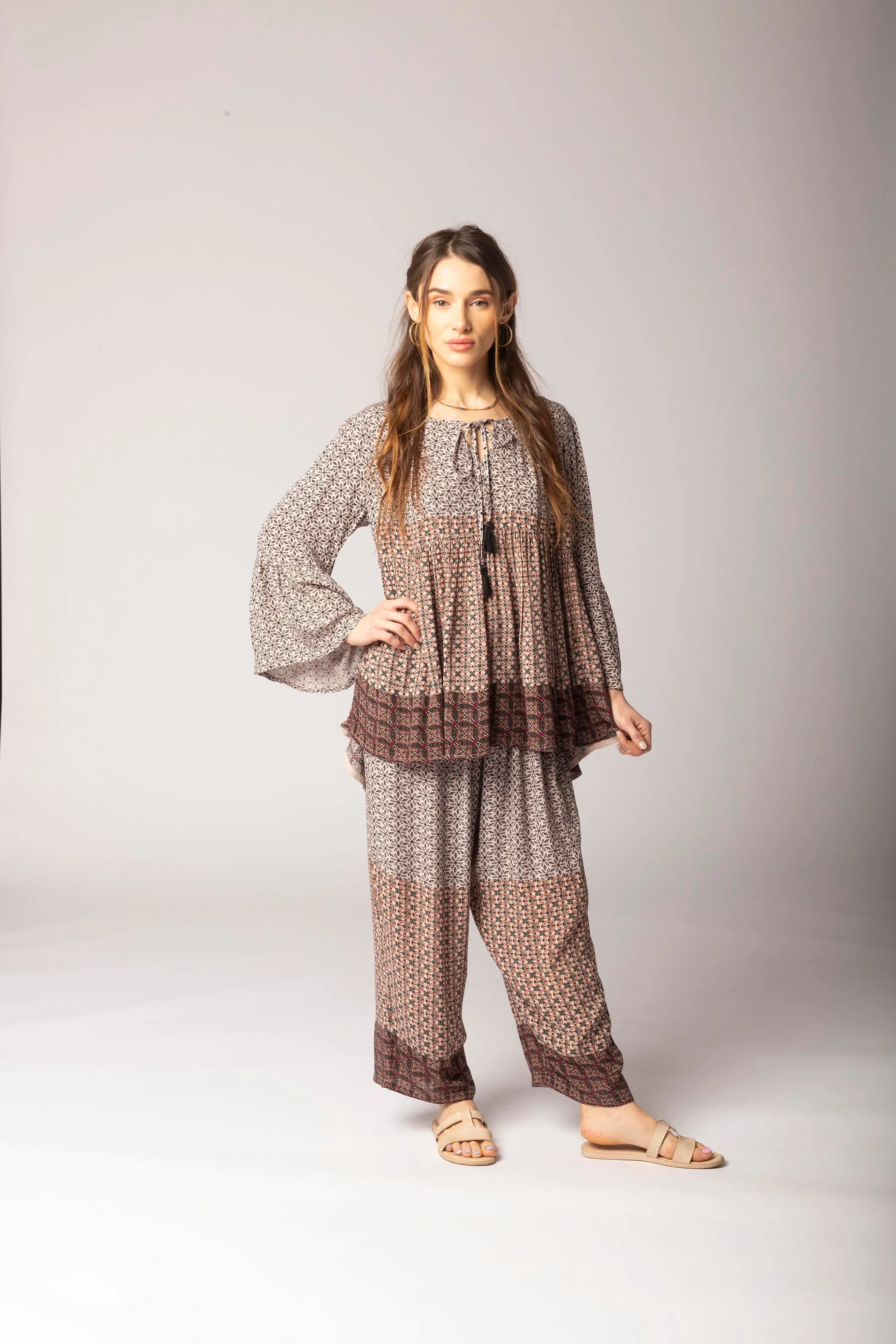 Laxmi  Flare-Sleeve Top