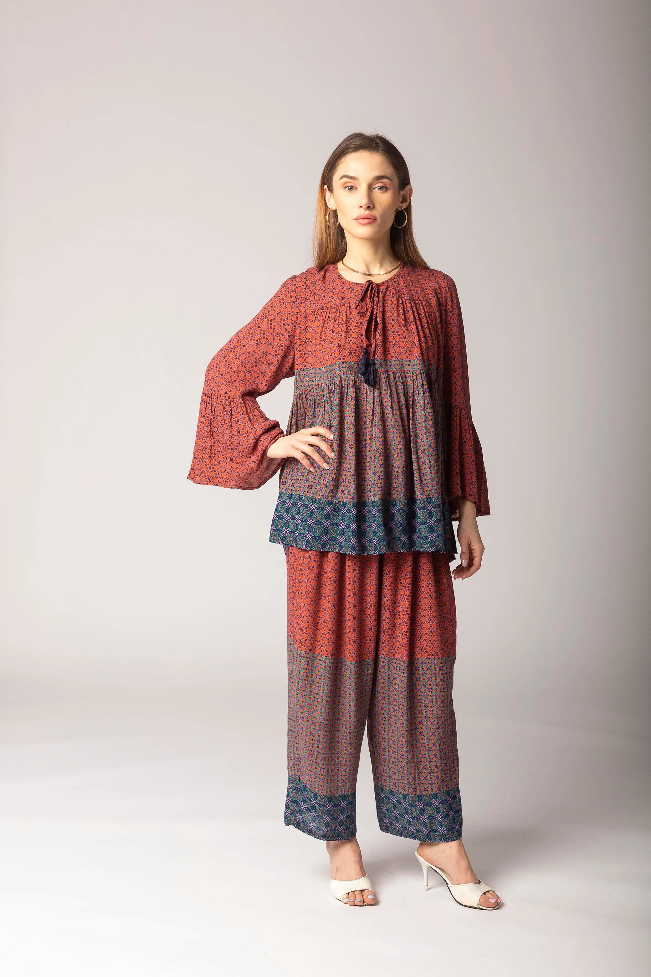 Laxmi  Flare-Sleeve Top