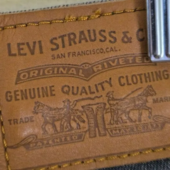 Levi's Wedgie Straight Premium Denim Raw Hem Black Wash Jeans Size 25