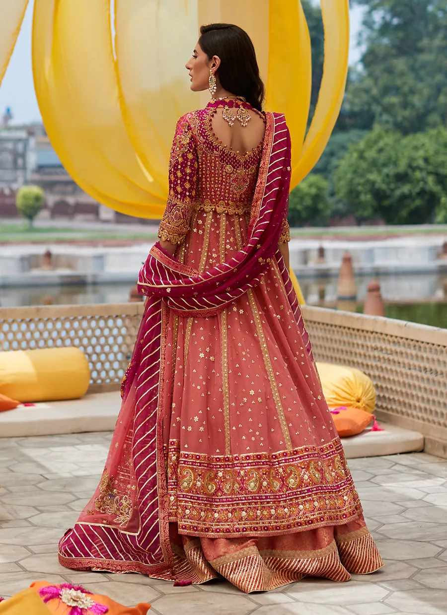 Light Pink Lehenga Bridal Frock Pakistani Bridal Wear