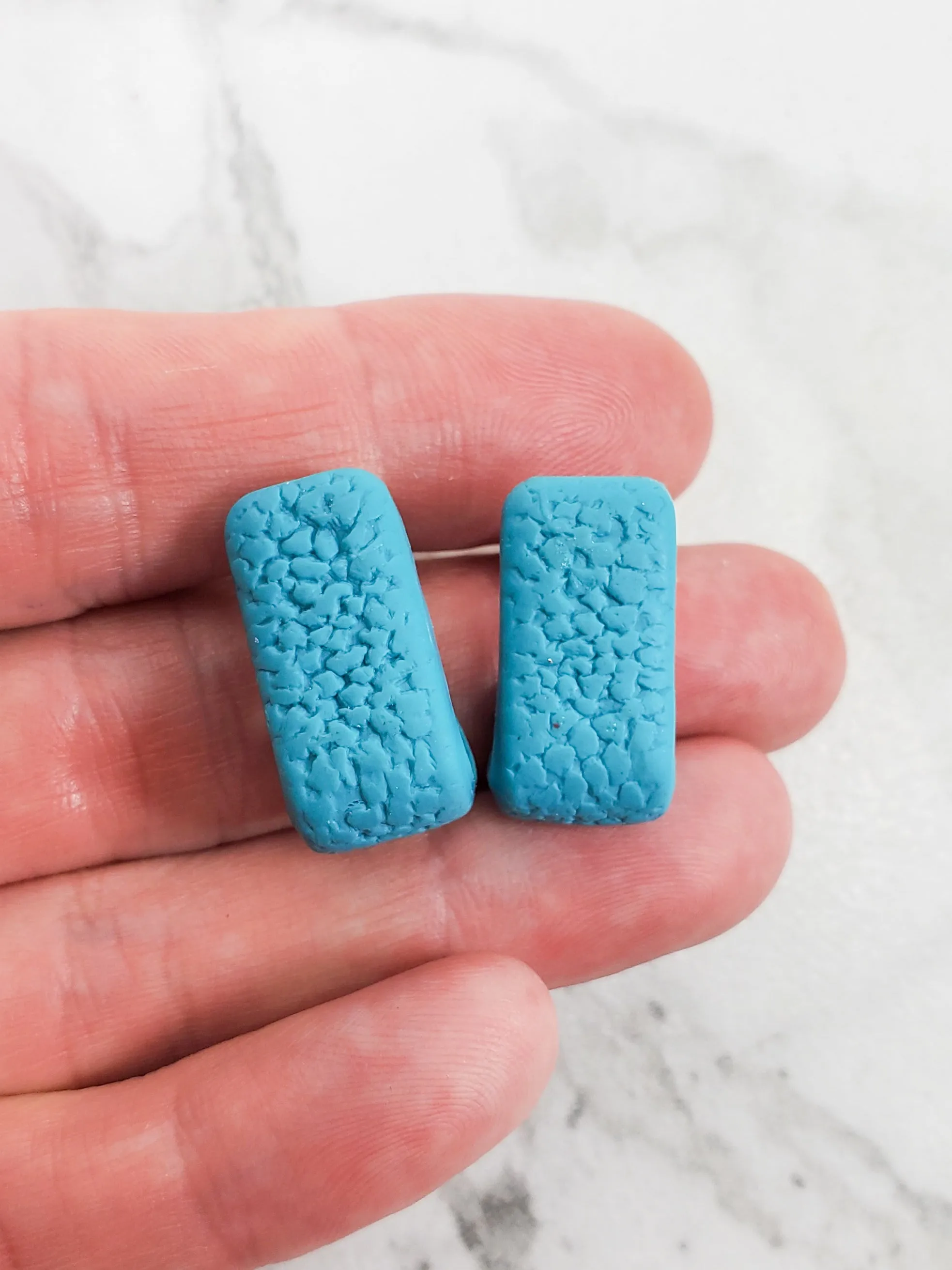 Light Turquoise Huggie Earrings - Stylish and Versatile Accessory  Solid Color for Everyday Wear