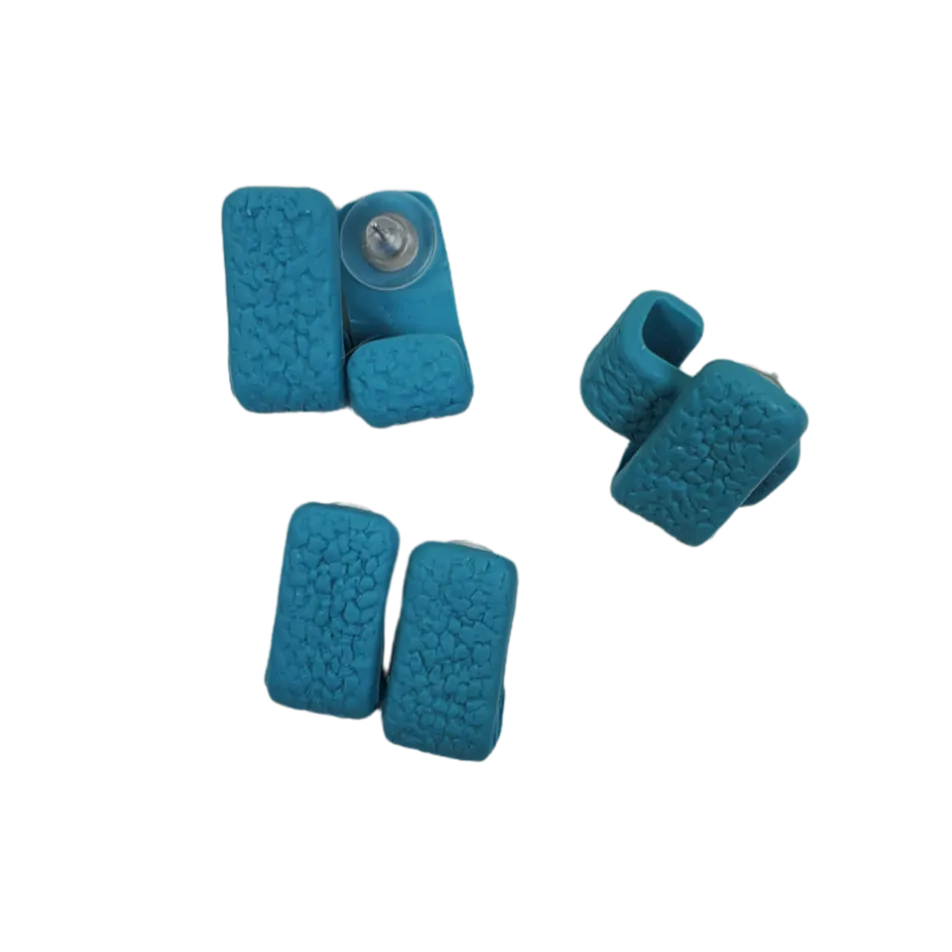 Light Turquoise Huggie Earrings - Stylish and Versatile Accessory  Solid Color for Everyday Wear