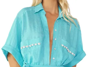 Linen Shirt-Willa Tie Sarong ::RET