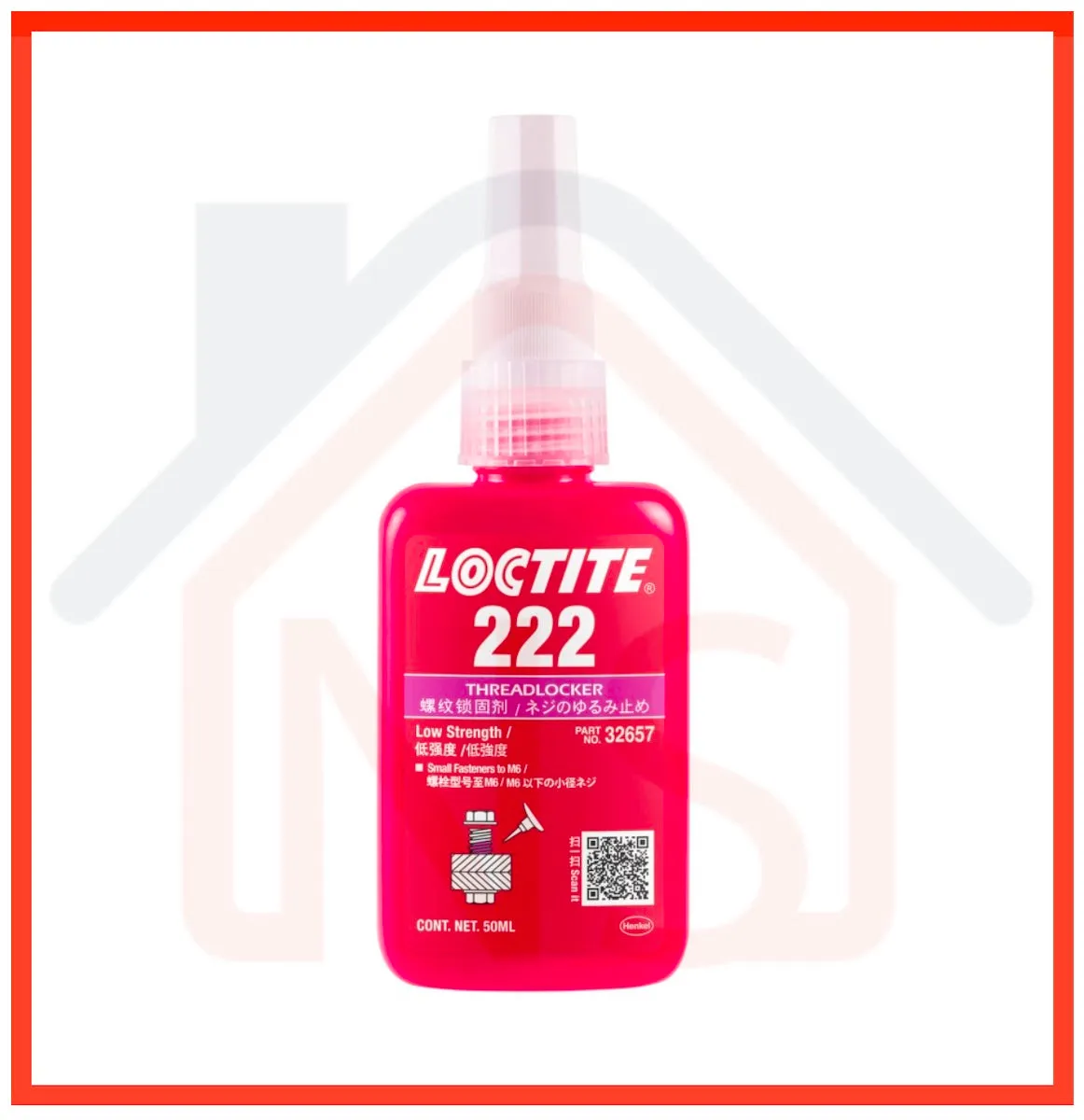 LOCTITE 222 Low Strength Thread Locker 50ml