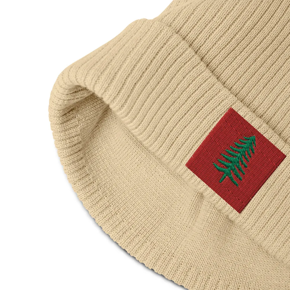 Lone Pine Sand Organic Ribbed Beanie