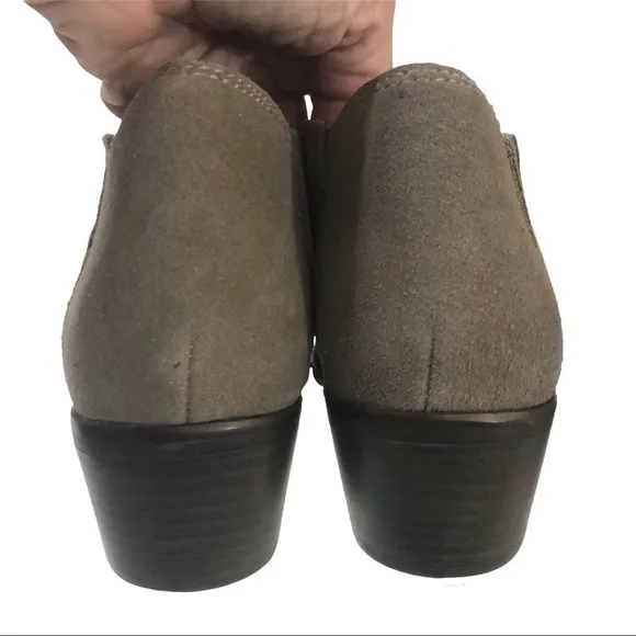 Lucky Brand Taupe Leather Folley Ankle Booties size 9M
