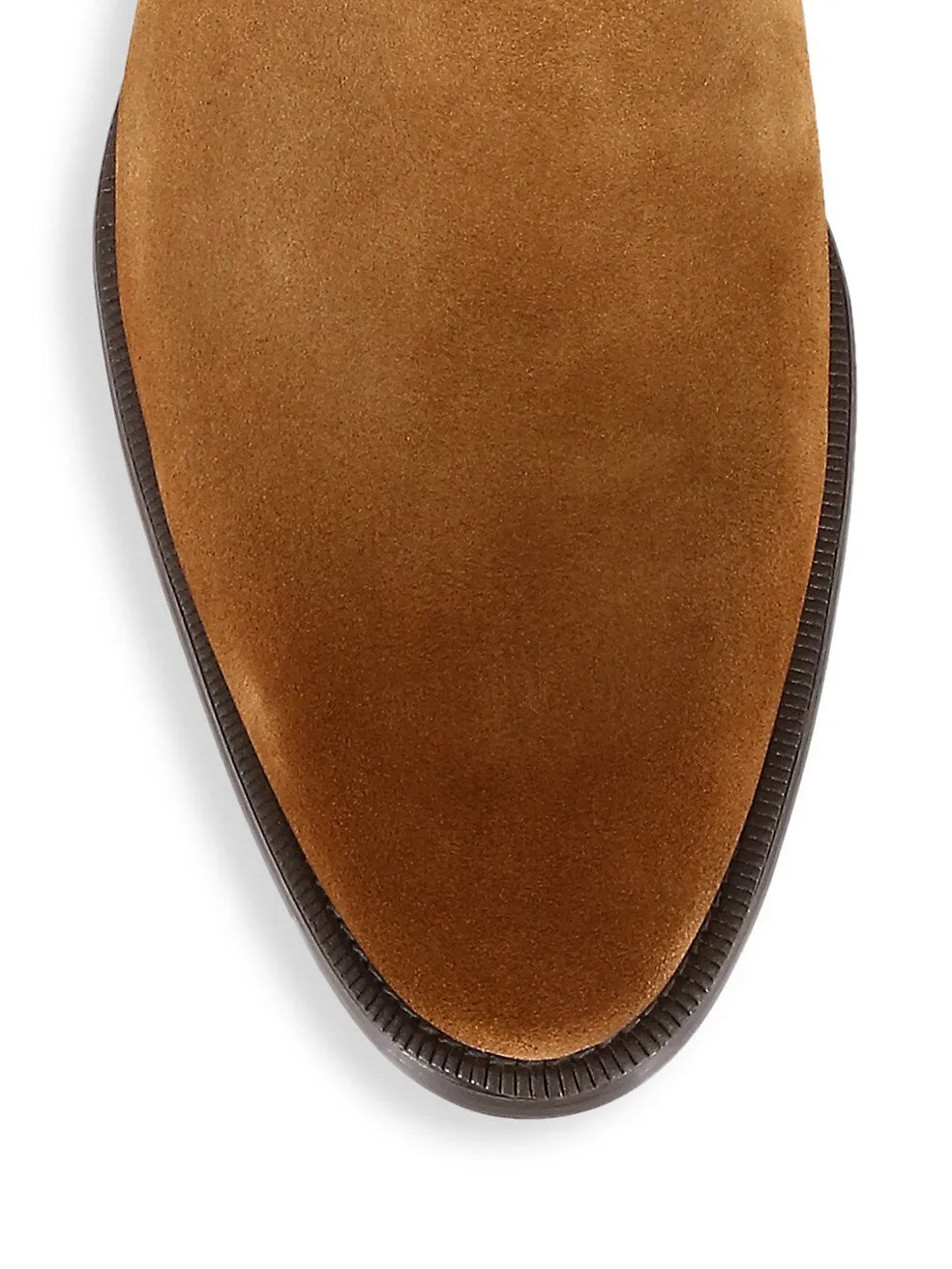 MAGNANNI - Snuff Suede Round Toe 'Rubber Sole' Chelsea Boots - 9