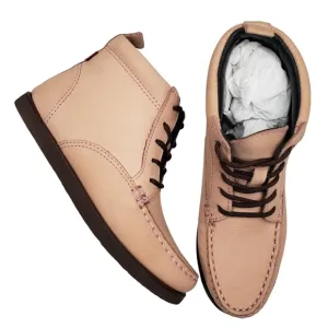 Marc Joseph | NIB Gramercy Blush Nubuck Leather High Top Booties Girl's 13.5