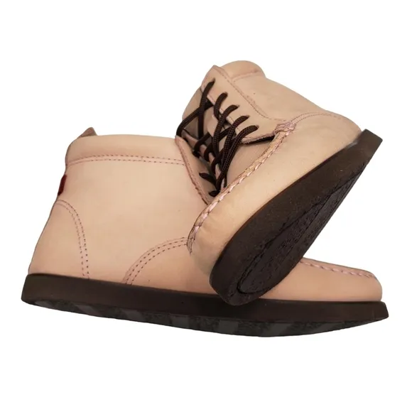 Marc Joseph | NIB Gramercy Blush Nubuck Leather High Top Booties Girl's 13.5