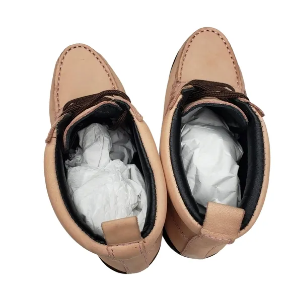 Marc Joseph | NIB Gramercy Blush Nubuck Leather High Top Booties Girl's 13.5