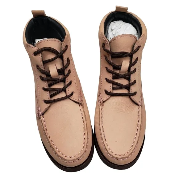 Marc Joseph | NIB Gramercy Blush Nubuck Leather High Top Booties Girl's 13.5