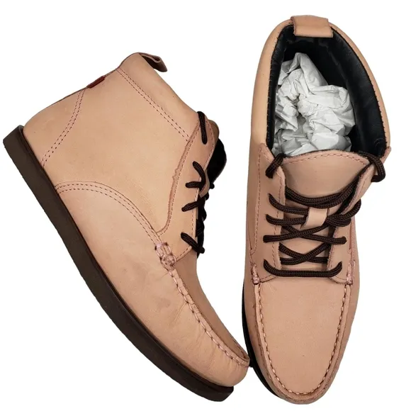 Marc Joseph | NIB Gramercy Blush Nubuck Leather High Top Booties Girl's 2.5