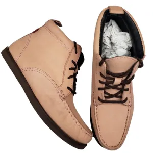 Marc Joseph | NIB Gramercy Blush Nubuck Leather High Top Booties Girl's 2.5