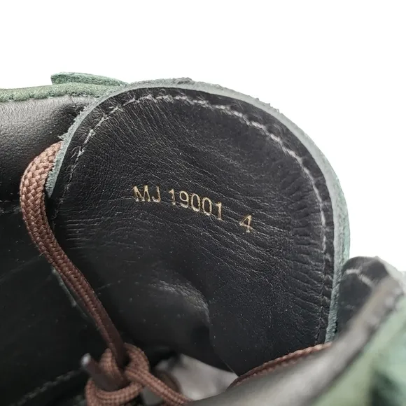 Marc Joseph | NIB Gramercy Forest Green Leather Preppy High Top Booties Boy's 4