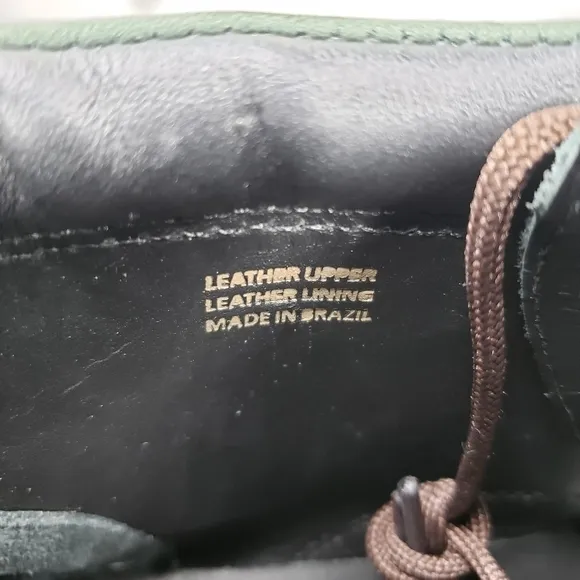 Marc Joseph | NIB Gramercy Forest Green Leather Preppy High Top Booties Boy's 4