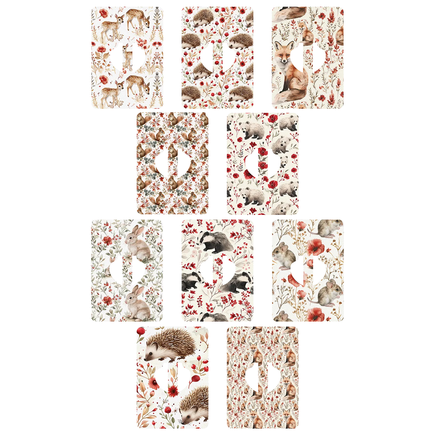 Medtronic Floral Animals Mix Design Patches