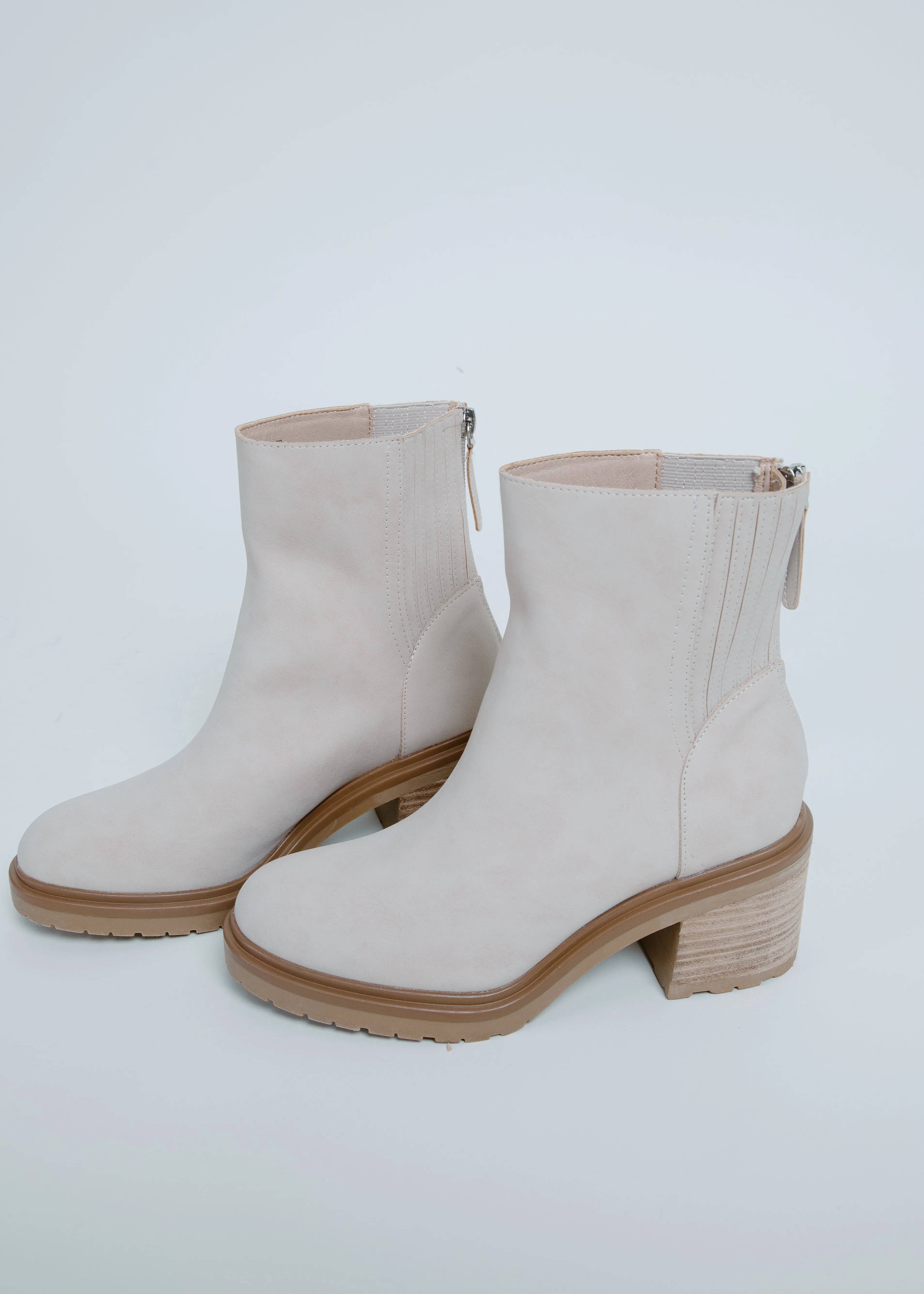 Megan Chelsea Bootie - Light Grey