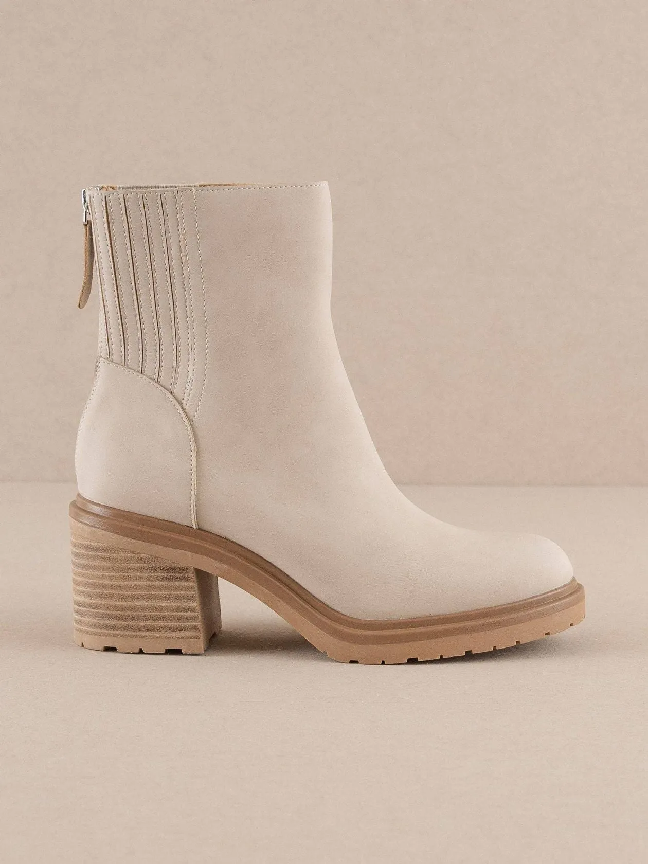 Megan Chelsea Bootie - Light Grey