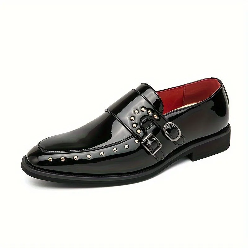 Men's Chic Vintage LowTop Leather Monk Shoes