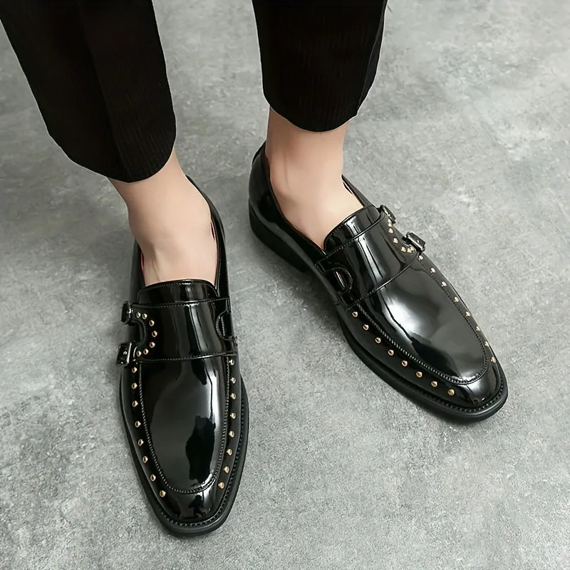 Men's Chic Vintage LowTop Leather Monk Shoes