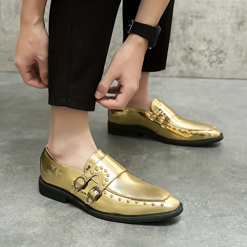 Men's Chic Vintage LowTop Leather Monk Shoes
