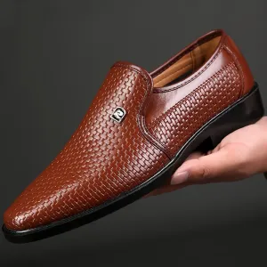 Mens Comfy SlipOn Leather Loafers Durable | Colors Brown and Black