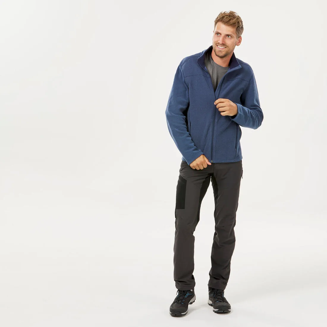 Men’s Hiking Fleece Jacket mh100
