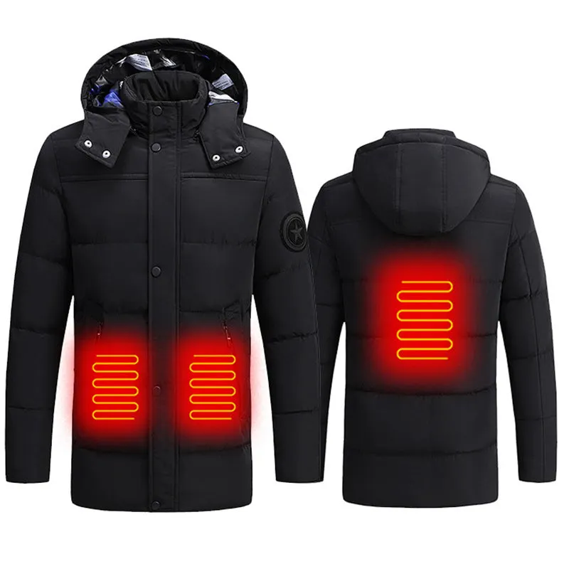 Men's Padded Down Cotton Heated Jacket